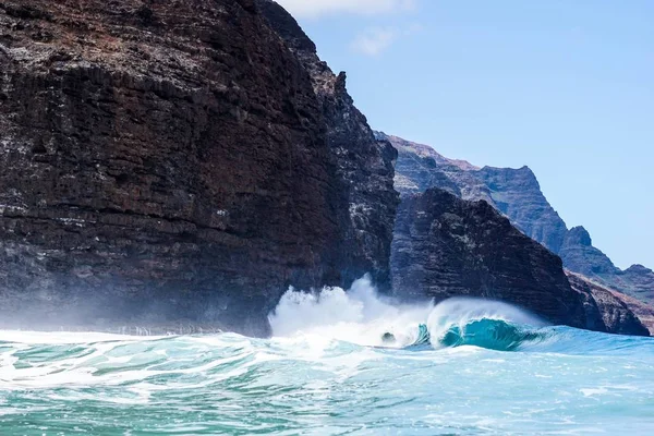 Praia Secreta Napali Coast Hawaii — Fotografia de Stock