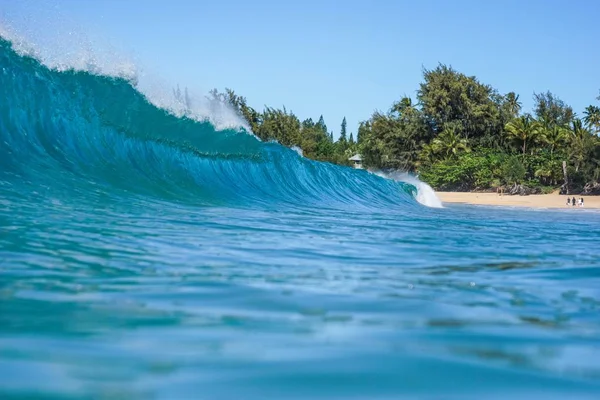 Hanalei Bay Kauai Beach Bilder Stockbild