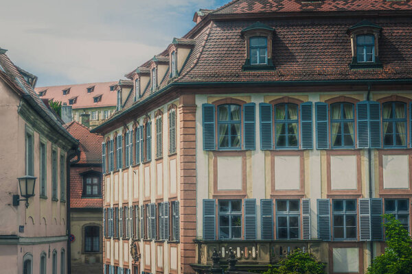 Vintage stylish photo of Bamberg's house