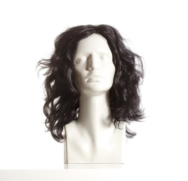 Beyaz peruk ile manken kadın baş