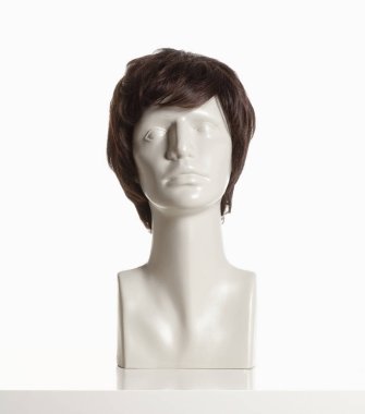 Beyaz peruk ile manken kadın baş