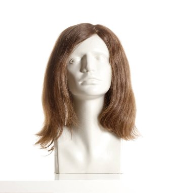 Beyaz peruk ile manken kadın baş