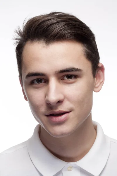 Portrait of a Teenage Boy in Shirt. — Stock Photo, Image