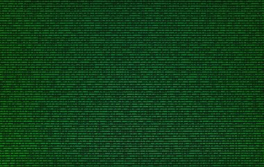 Bilgisayar ekran doku zemin üzerine yeşil ikili kod.