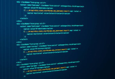 Kodlama, Bilgisayar Dili. Javascript. Java kaynak kodu. Ekrandaki programlama kodu