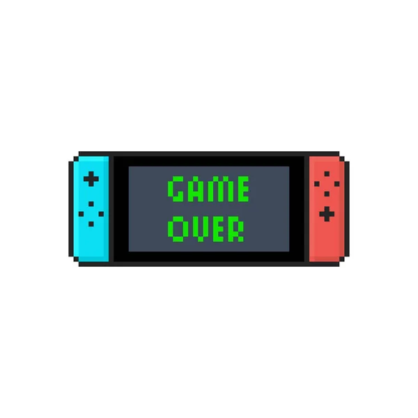 Flaches Isoliertes Symbol Einer Mobilen Videokonsole Auf Weißem Hintergrund Spiel — Stockvektor