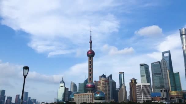 China Shanghai Junho 2018 Time Lapse Hyper Lapse View Oriental — Vídeo de Stock