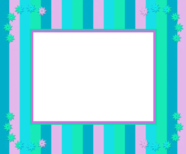 Pastels/Stripes/Flowers with Text Area Background/ — 图库照片