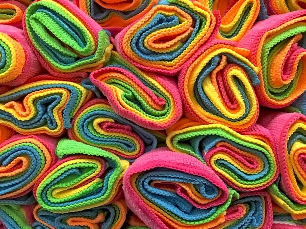 Abstract colorful background made of textile closeup — Stock Photo, Image