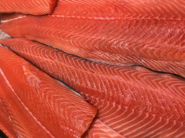 Kırmızı balık closeup fileto — Stok fotoğraf