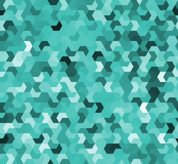 Résumé fond rétro - formes isométriques multicolores (camouflage — Image vectorielle