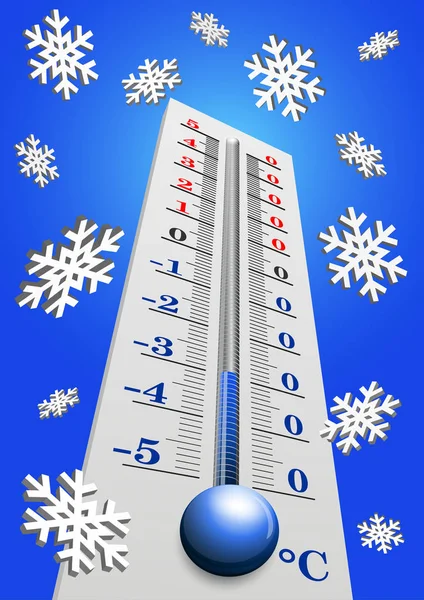 Thermometer - Lufttemperaturmessgerät im Vektor _ 02 — Stockvektor