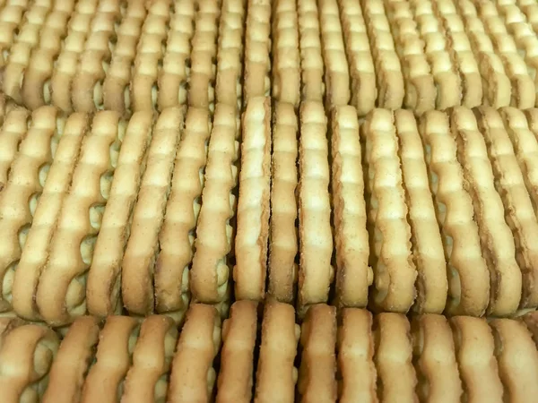 Їжа фон - Апетитне печиво крупним планом — стокове фото