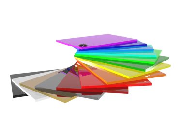 3D akrilik renk paleti