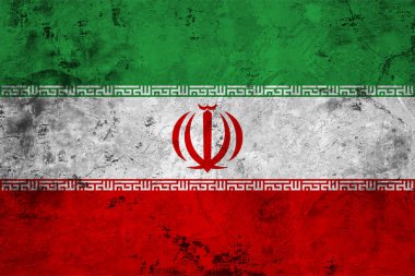 Iran bayrağı yakın çekim