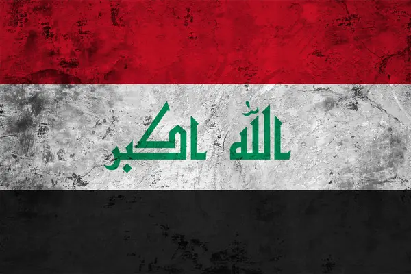 Прапор Іраку крупним планом — стокове фото