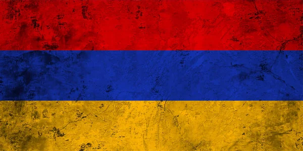 Bandera de Armenia de cerca — Foto de Stock