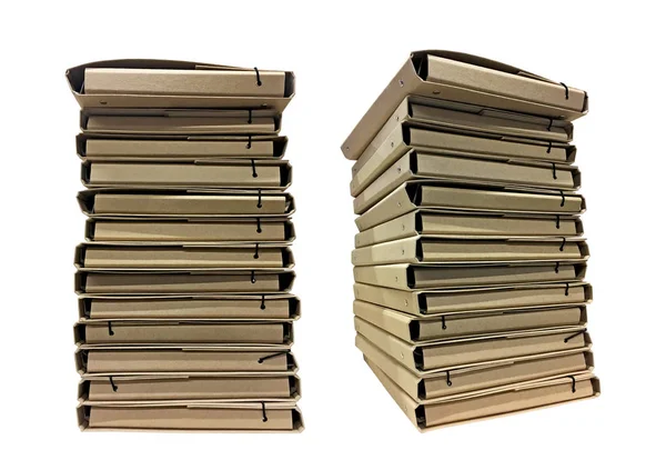 Pilha de pastas de papelão para documentos — Fotografia de Stock