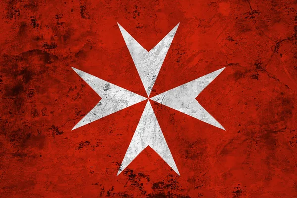 Flagge der Malta aus nächster Nähe — Stockfoto