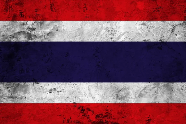 Drapeau de la Thaïlande gros plan — Photo