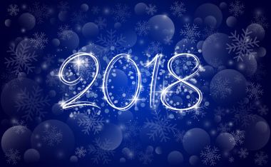 Tatil kartı vektör - yazıt 2018