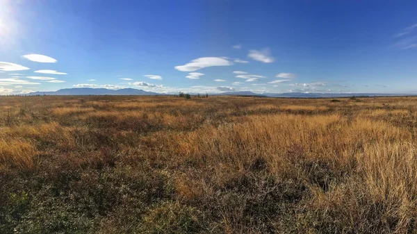 View of Mount Agarmys from the side of the steppe — Stock Photo, Image