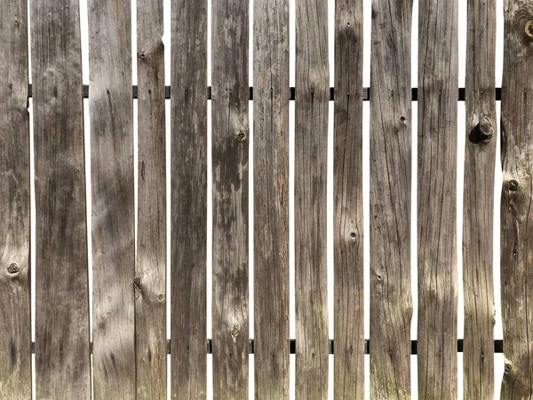 Clôture Faite Vieux Panneaux Isolés Sur Fond Blanc — Photo