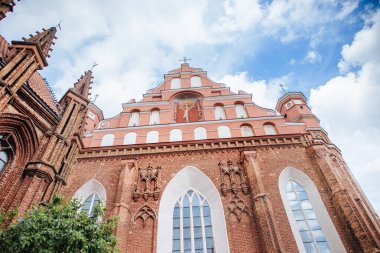 Vilnius, Litvanya - 15 Nisan: Vilnius, Litvanya. Kilise St. Francis ve St. Bernardin. UNESCO Dünya Mirası.