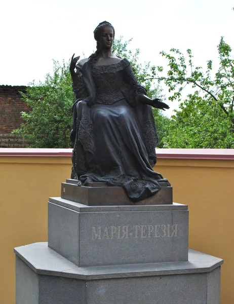 Monumento Maria Teresa Rainha Hungria Uzhhorod Ucrânia — Fotografia de Stock