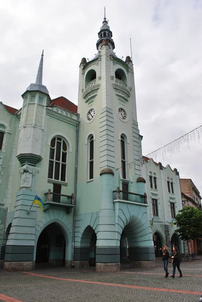 Torre Câmara Municipal Mukachevo Ucrânia — Fotografia de Stock