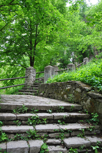 An old rock stairs