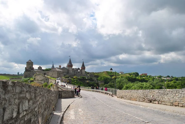 stock image Road to the medieval castle