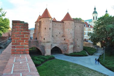 Varşova 'nın tarihi bölgesinde eski bir yapı.