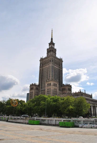 Sovjetpalatset För Kultur Och Vetenskap Warszawa — Stockfoto
