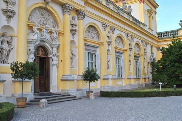 Barocco Fachada Palácio Real Varsóvia — Fotografia de Stock