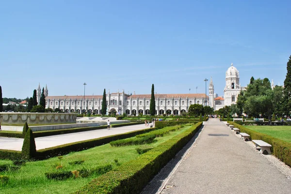 Terrazza Verde Del Monastero Medievale Portogallo — Foto Stock