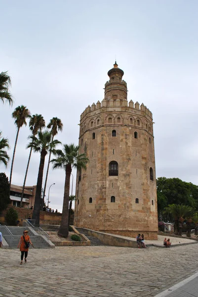 Vintage Oude Toren Sevilla — Stockfoto