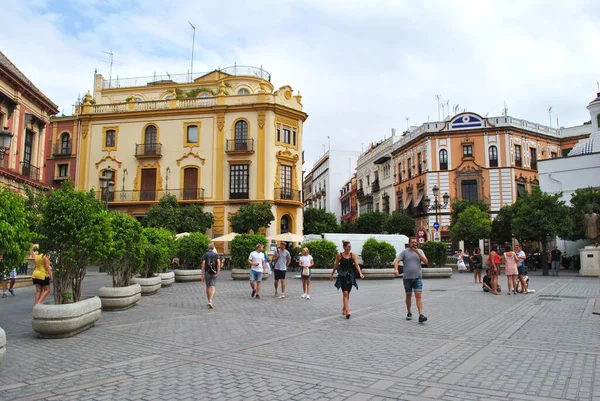 Praça Uma Antiga Sevilha Espanha — Fotografia de Stock