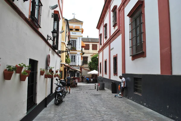 Narrow Street Sevilla Spagna — Foto Stock