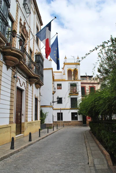 Franse Ambassade Sevilla Spanje — Stockfoto