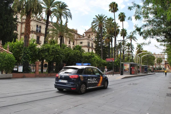 Carros Polícia Huesca España — Fotografia de Stock