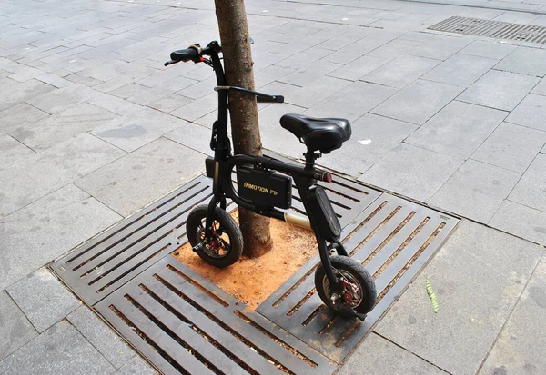 Egy Kis Elektromos Kerékpár Spanyolország — Stock Fotó