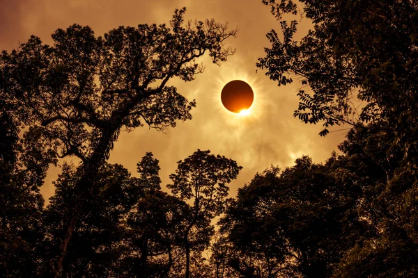 Bilimsel doğal olay. Elmas yüzük efektli güneş tutulması