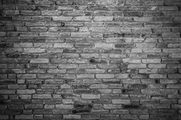 Eski grunge tuğla duvar arka plan doku. Siyah beyaz resim stili.