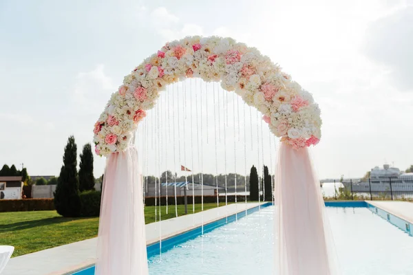 wedding decor, arch, and floristry, visiting ceremonies, details