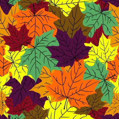 sorunsuz doku halı akçaağaç yaprakları