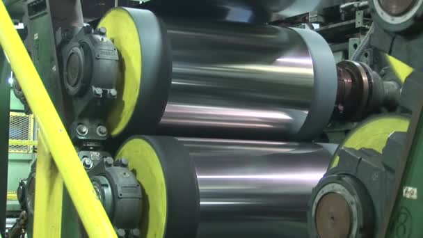 Aluminium Rollen Mill — Stockvideo