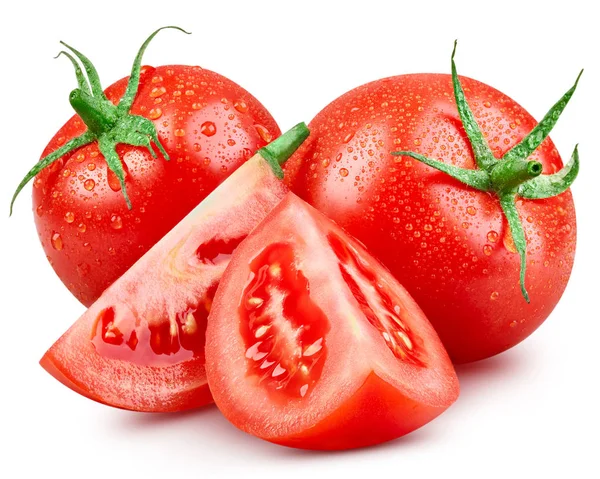 Tomate isolado em branco — Fotografia de Stock