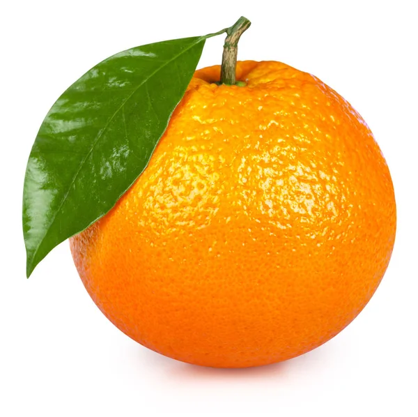 Pomarańcza izolowana na białym — Zdjęcie stockowe