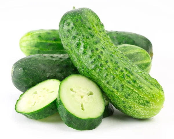 Cucumber isolated on white — Stock Photo, Image